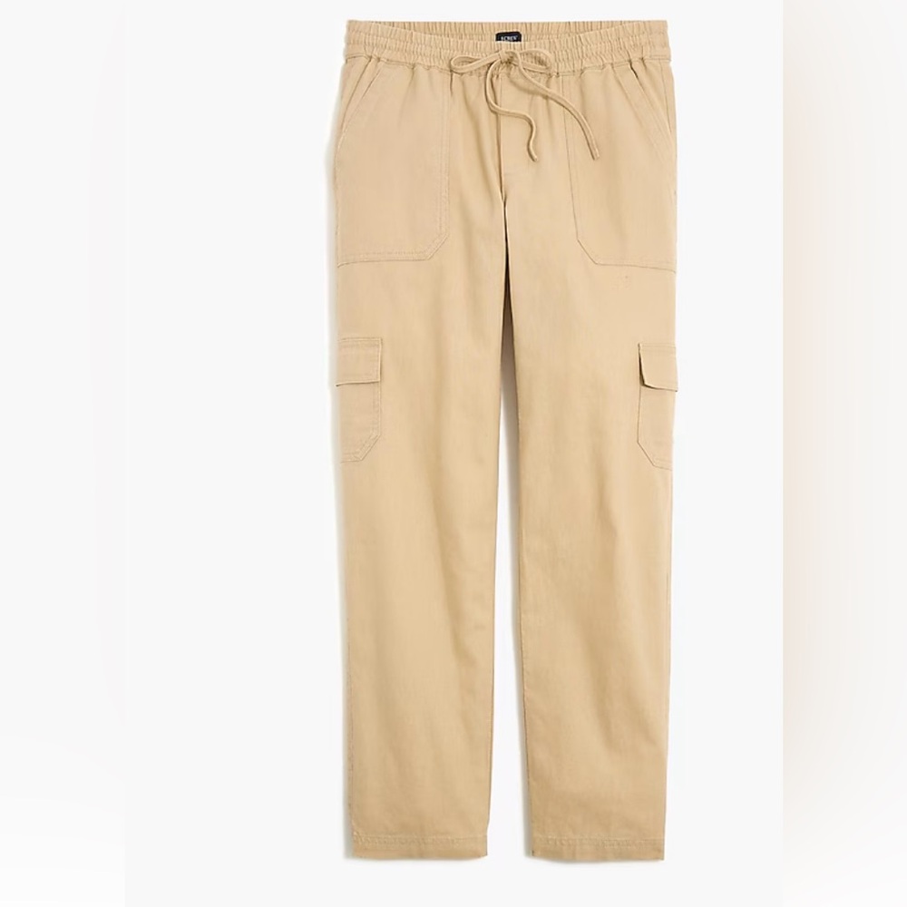 JCREW factory linen blend cargo pant